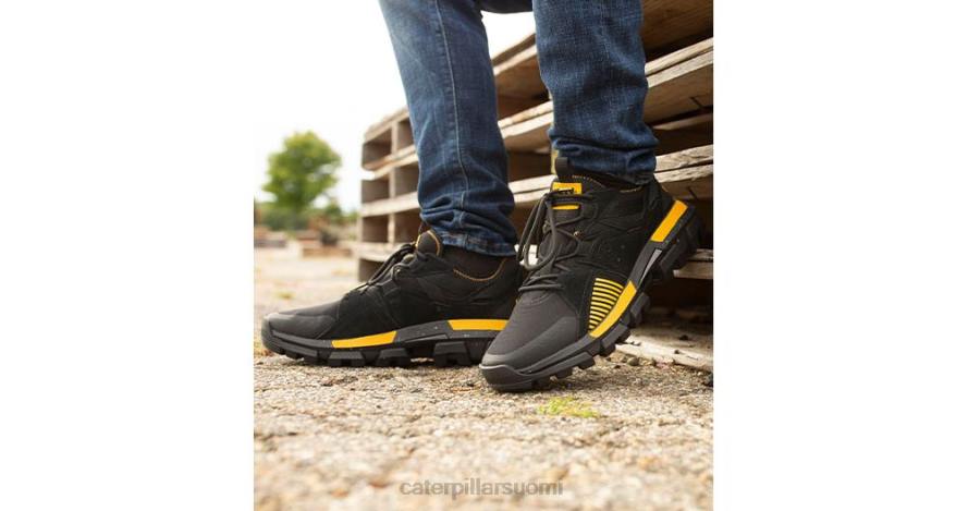 Caterpillar raider sport tennarit miehet musta/kissankeltainen | rennot paksut lenkkarit PZ4X145