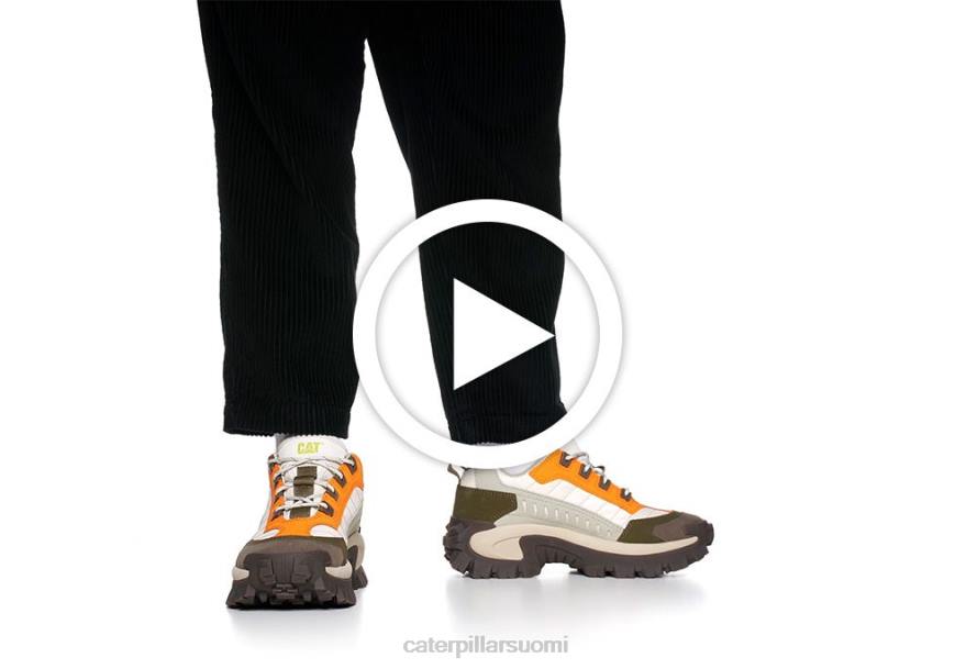 Caterpillar tunkeilijan kenkä miehet kirkkaan valkoinen/koivu | rennot paksut lenkkarit PZ4X137