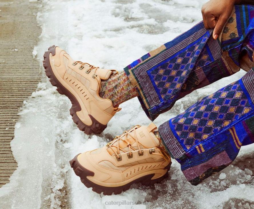 Caterpillar tunkeilijan kenkä miehet toffee | rennot paksut lenkkarit PZ4X139