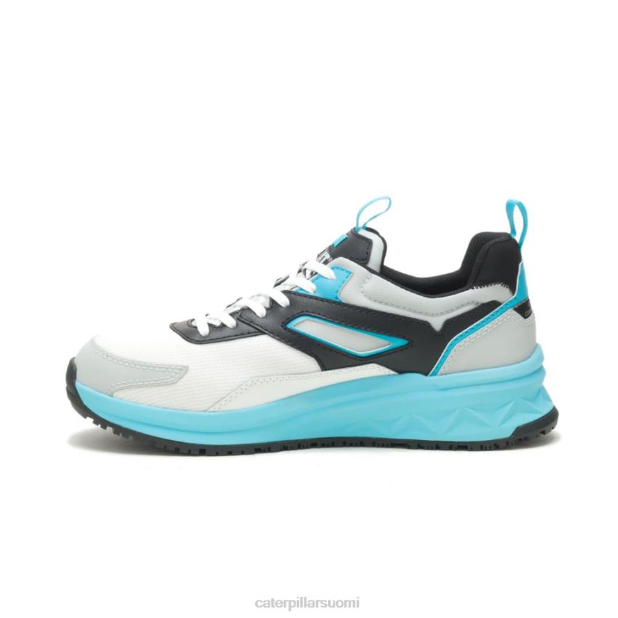 Caterpillar virtaviivaista juoksukenkä hiilikomposiittikärkistä miehet kirkkaan valkoinen/sininen | työkengät PZ4X83