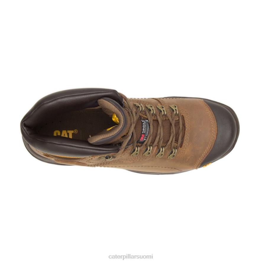 Caterpillar diagnostinen hi vedenpitävä thinsulate teräskärkinen työsaappaat miehet tumma beige | työsaappaat PZ4X42
