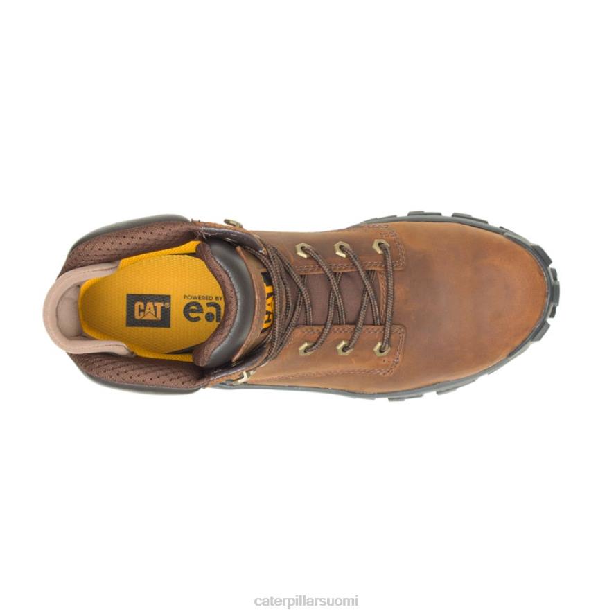 Caterpillar invader hei teräsvarvas työsaappaat miehet tumman ruskea | työsaappaat PZ4X7