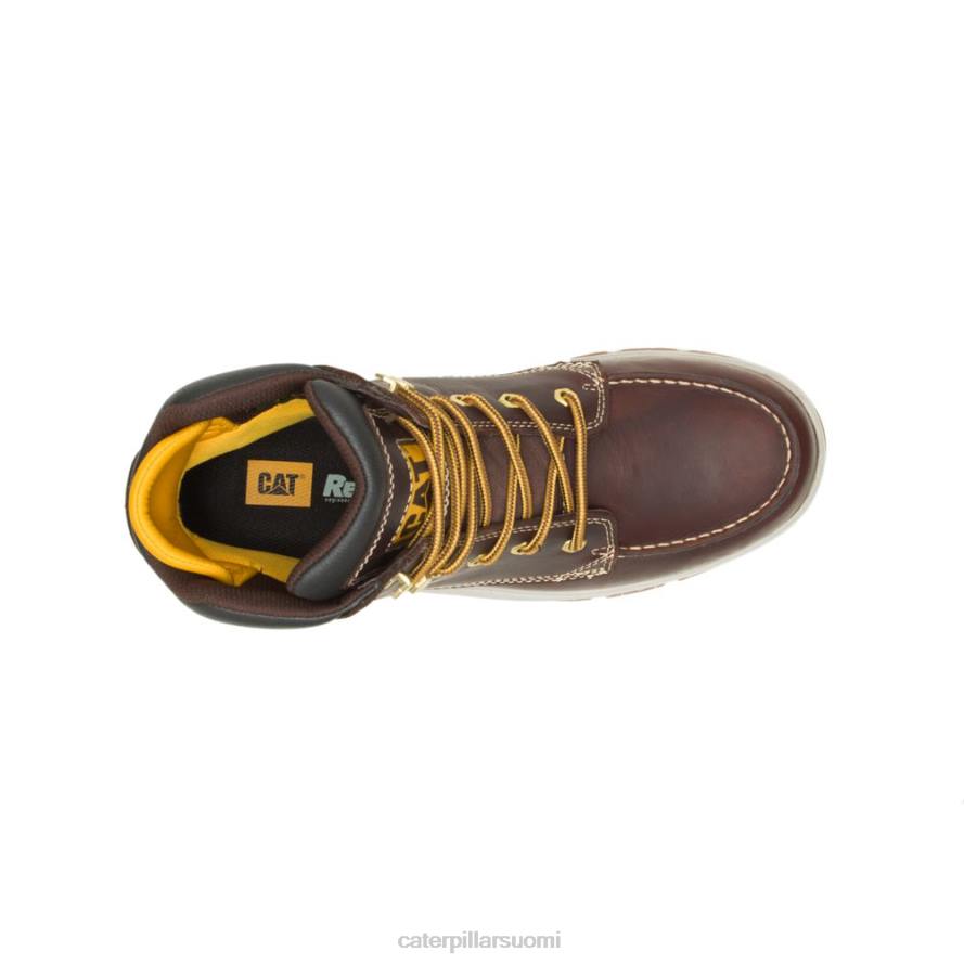 Caterpillar iskunkestävä, vedenpitävä työkenkä miehet veli ruskea | työsaappaat PZ4X57