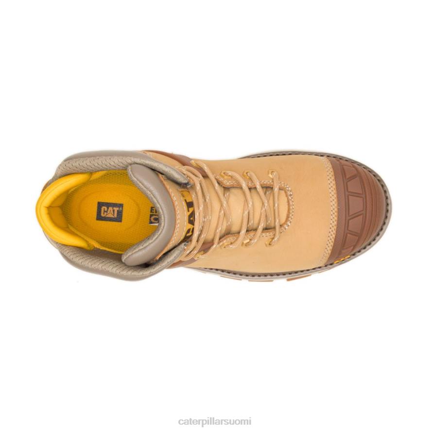 Caterpillar kaivinkone superlite vedenpitävä hiilikomposiittivarvas työsaappaat miehet hunajan nollaus | työsaappaat PZ4X39