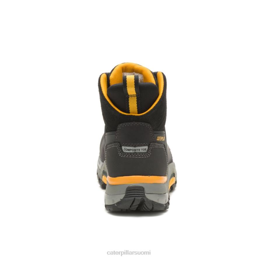 Caterpillar kissan reunan vedenpitävä nanovarvas työsaappaat miehet musta | työsaappaat PZ4X73