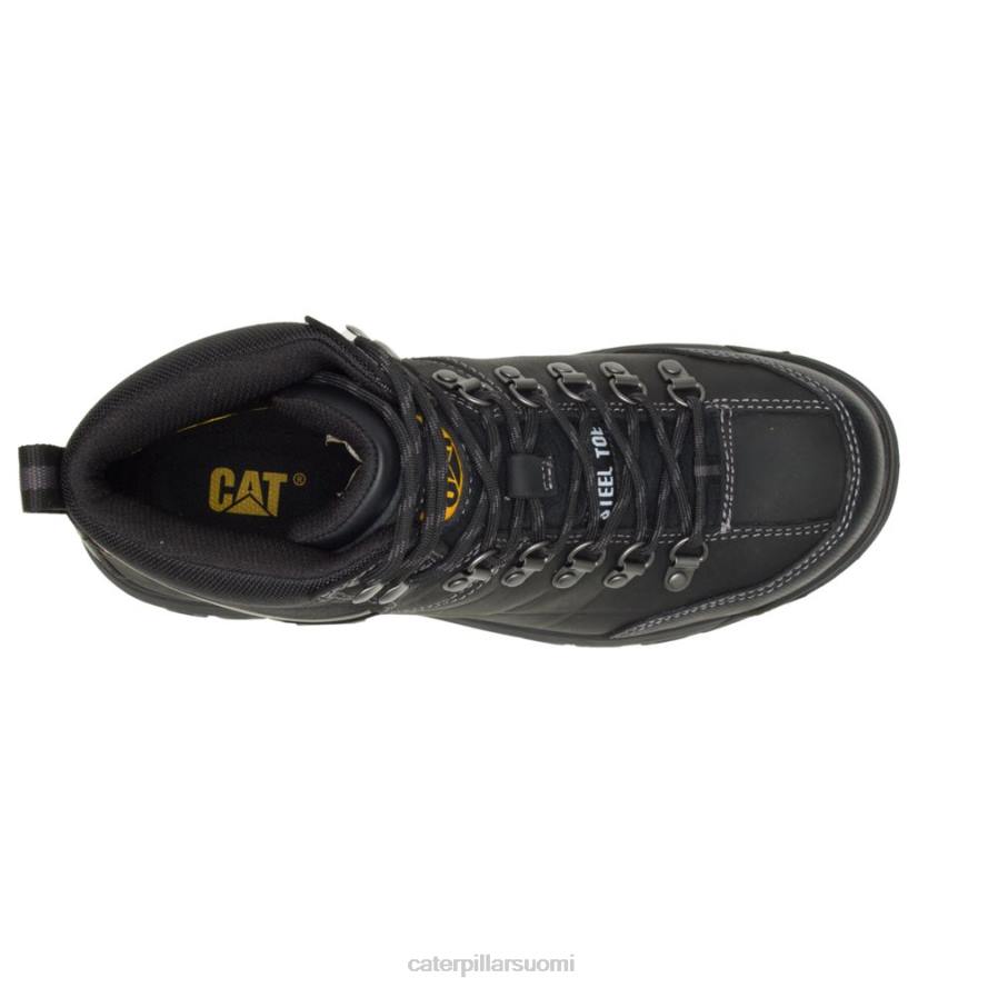 Caterpillar kynnysvedenpitävä teräskärkinen työsaappaat miehet musta | työsaappaat PZ4X10