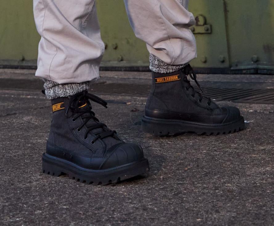 Caterpillar X Nigel Cabourn omaha boot miehet musta | vapaa-ajan saappaat PZ4X198