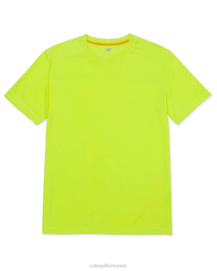 Caterpillar coolmax lyhythihainen t-paita miehet hi-vis keltainen | topit & päällysvaatteet PZ4X219