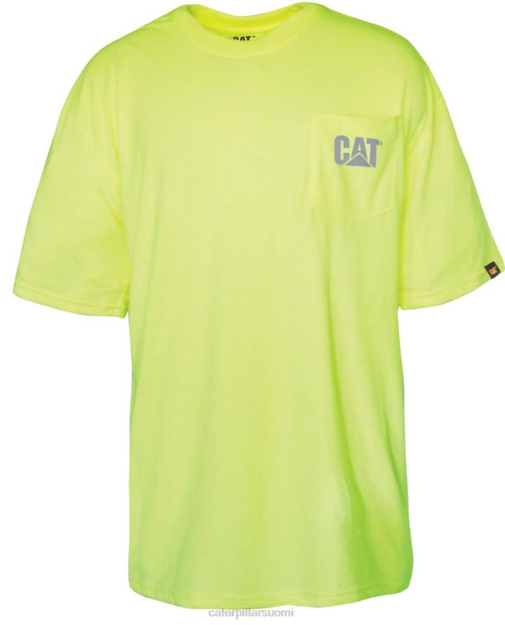 Caterpillar hi-vis-tavaramerkki taskupaita miehet miesten keltainen | topit & päällysvaatteet PZ4X215
