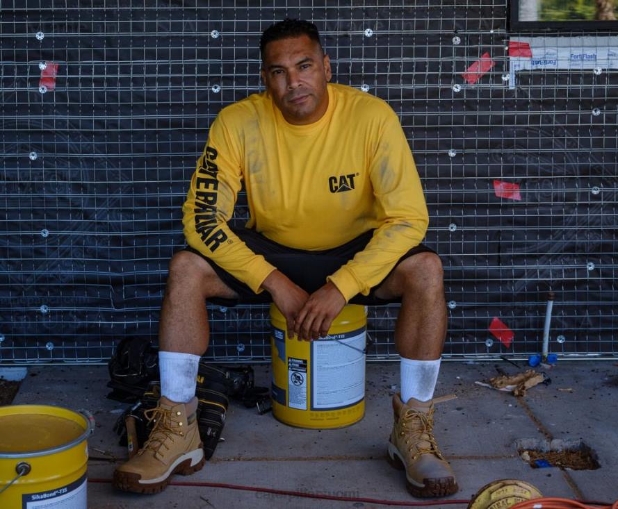 Caterpillar tavaramerkkibanneri pitkähihainen t-paita miehet yönaamio | topit & päällysvaatteet PZ4X226