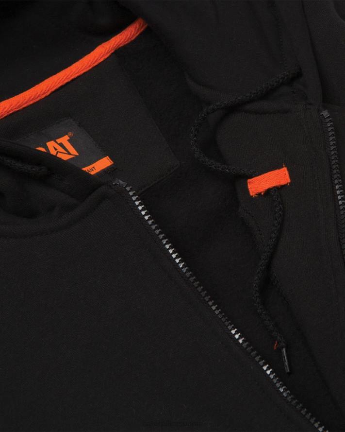 Caterpillar tulenkestävä keskipainoinen vetoketjullinen huppari miehet musta | topit & päällysvaatteet PZ4X238