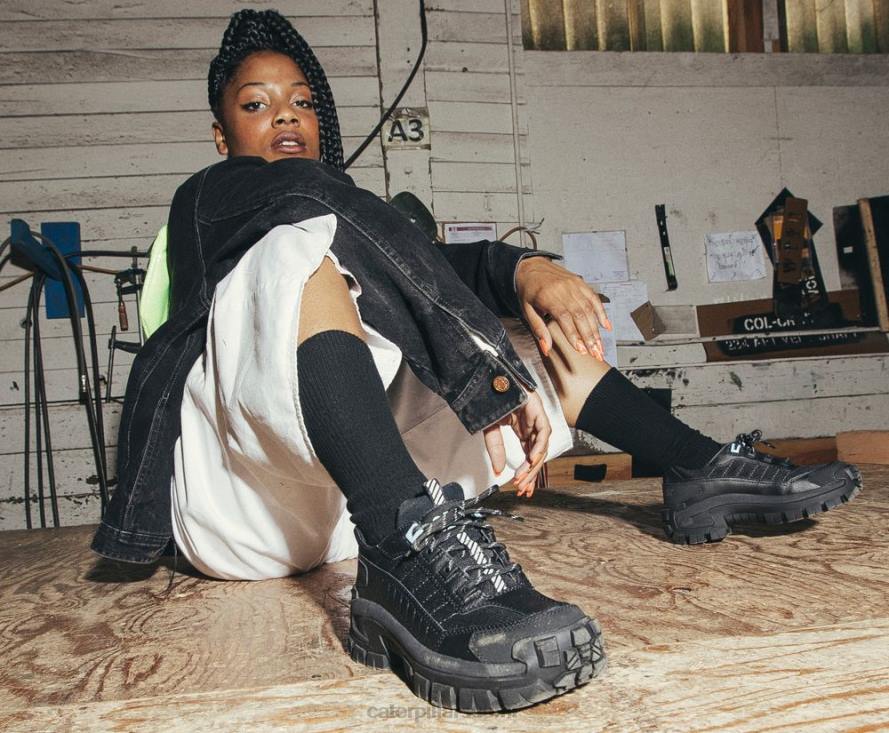 Caterpillar Invader teräskärkinen työkenkä naiset musta/vaaleansininen | työkengät PZ4X288