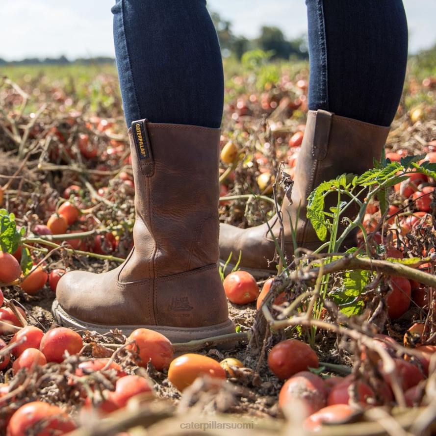 Caterpillar revolverin teräskärkinen työsaappas naiset tumma beige | työsaappaat PZ4X272