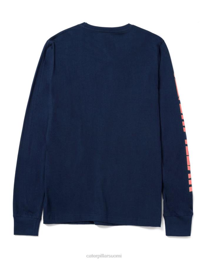 Caterpillar tavaramerkkibanneri pitkähihainen t-paita naiset detroitin sininen | topit & päällysvaatteet PZ4X321